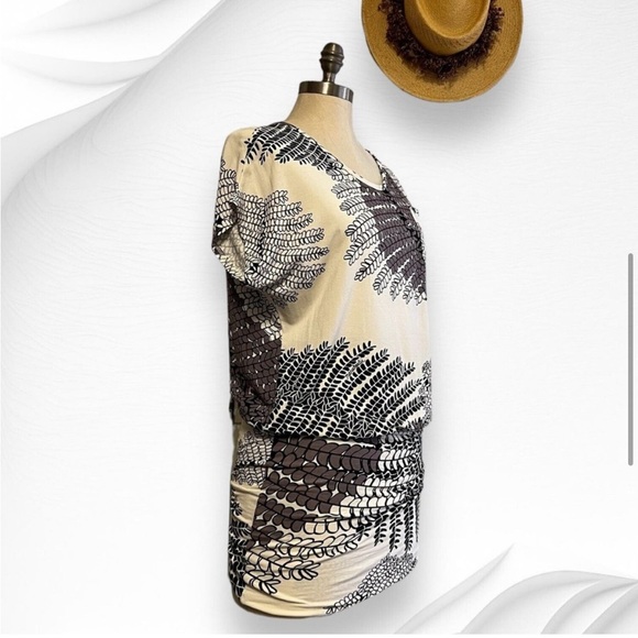 Manuhealii Tunic Mini Dress Size XS Haole Koa Print Hawaiian - Picture 6 of 13